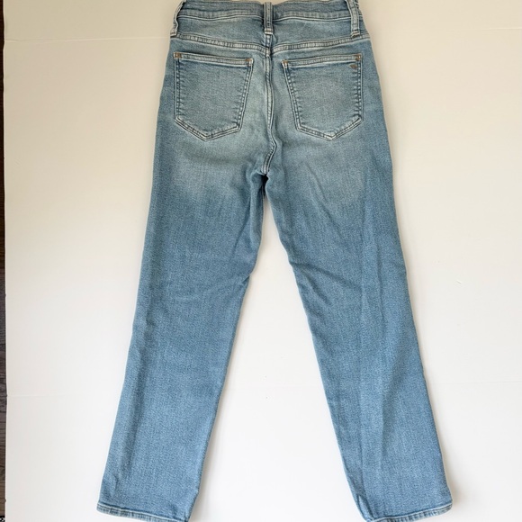 Madewell High-Rise Stovepipe Jeans MagicPockets Medium Light Denim 25 - Picture 10 of 11
